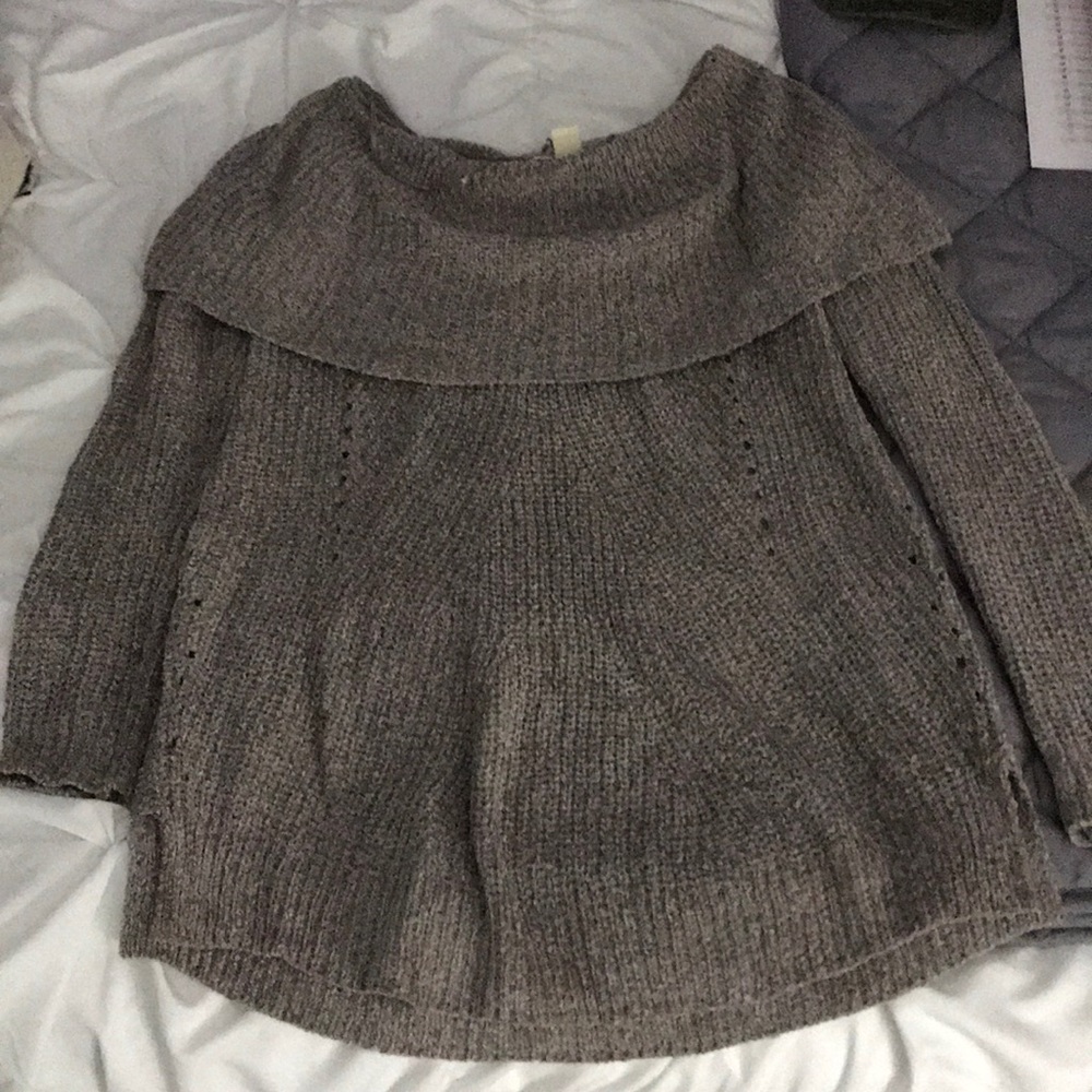 Anthropologie Off the Shoulder Sweater